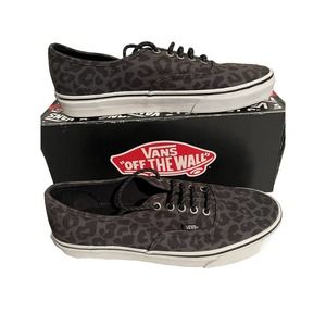 Vans Authentic Waxed Leopard Black Men's US11 VN-0W4NDQW Rare